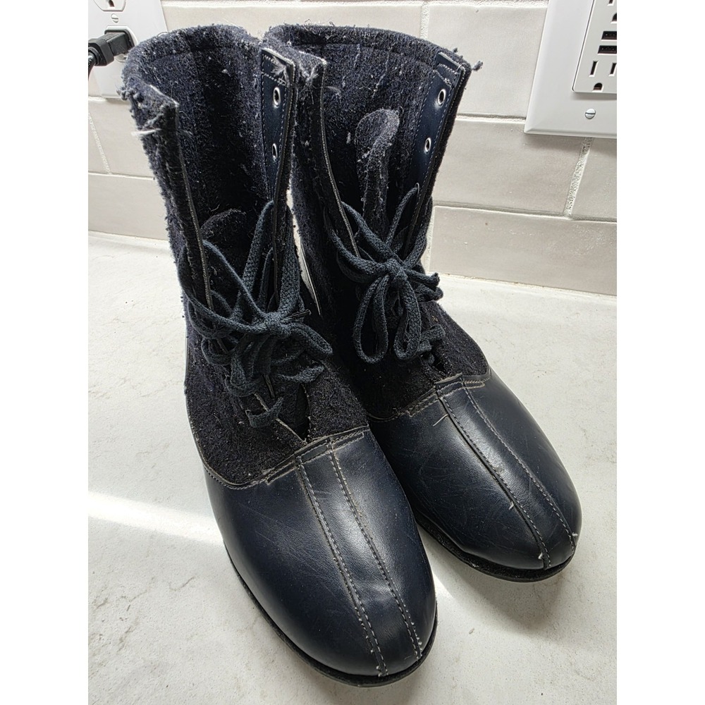 VTG BILTRITE US Air Force Wool Flight Aviation Flying Duratex Boots Mens 10.5
